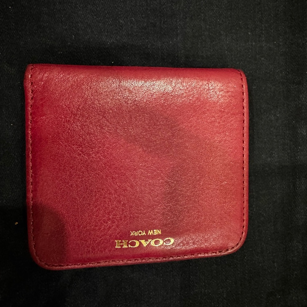 Coach Vibrant  Pink Leather Wallet